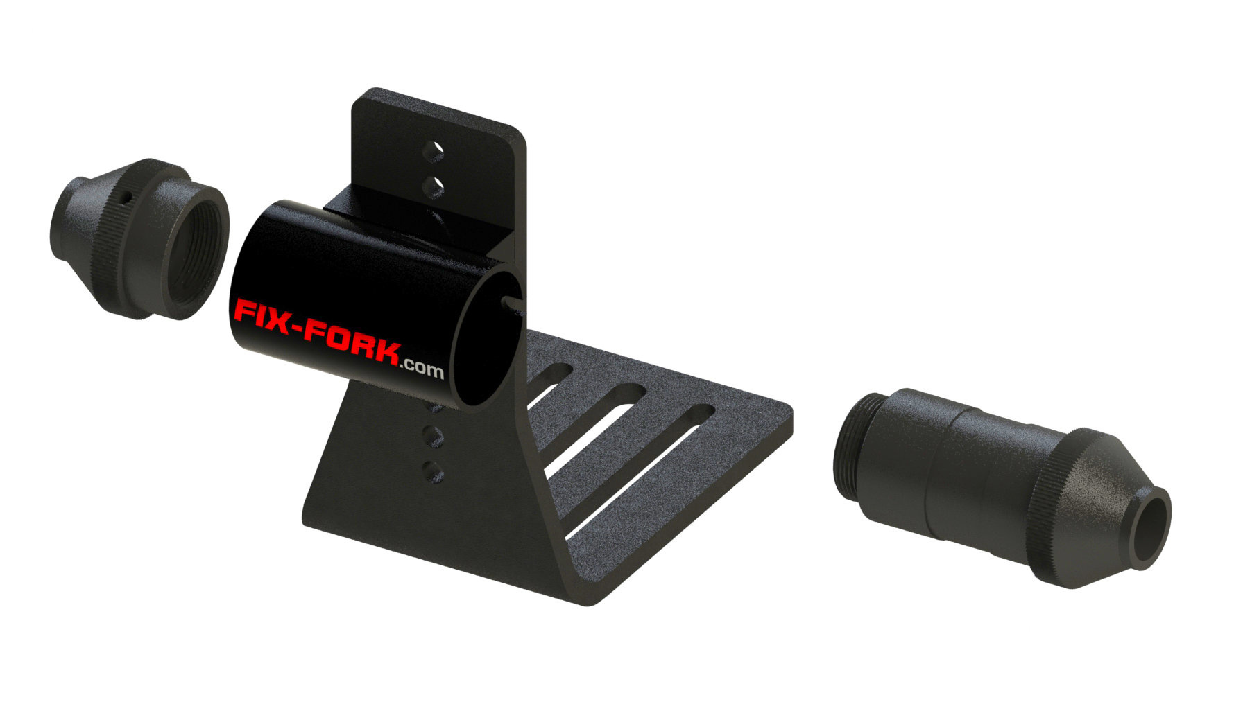 support de fourche axe traversant 20-110 mm modèle bas - FIX-FORK