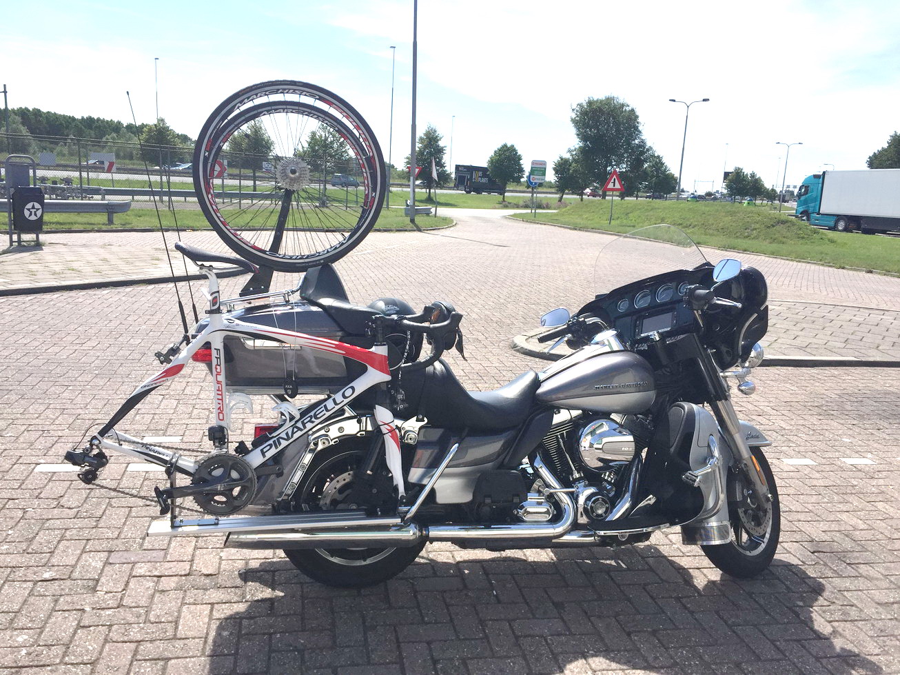 Bicycle Carrier on Harley