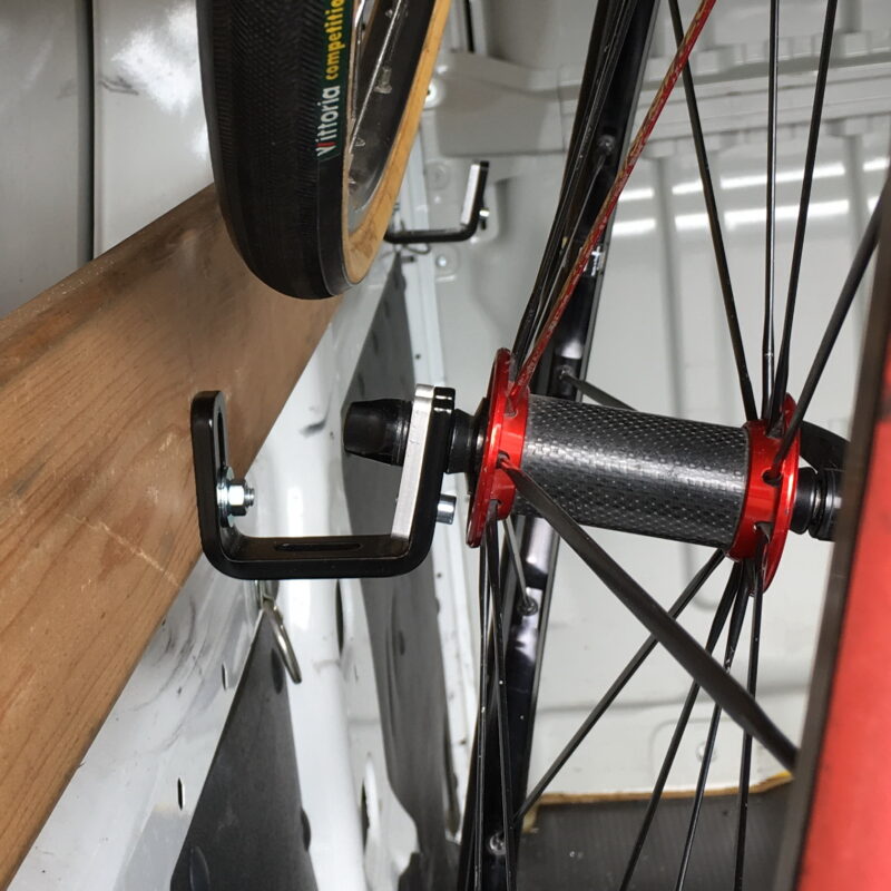 bicycle wheel rack wall